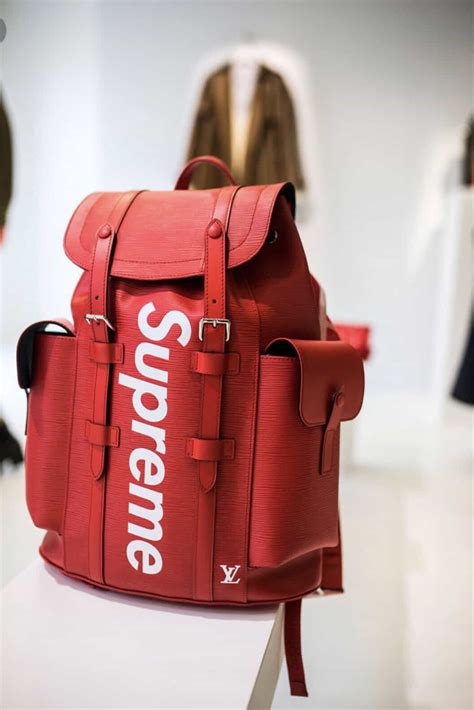 fake supreme lv bum bag|false supreme x lv backpack.